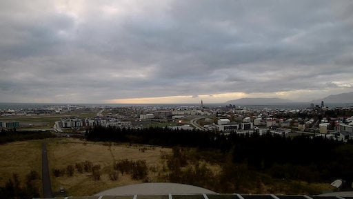 Perlan over Reykjavík - North right now